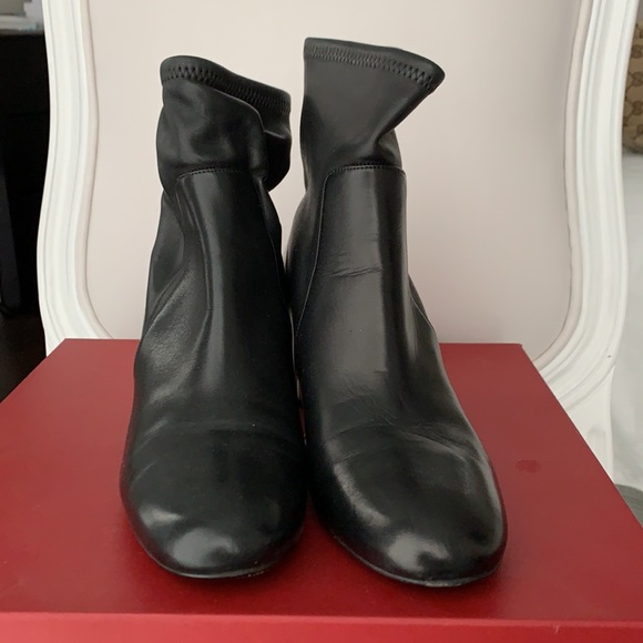 Authentic Salvatore Ferragamo Boots US7 EU37 Black - Picture 1 of 8